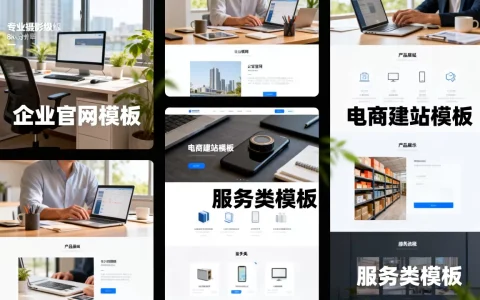 公司网站模板图片怎么选？2026年最新企业建站模板推荐