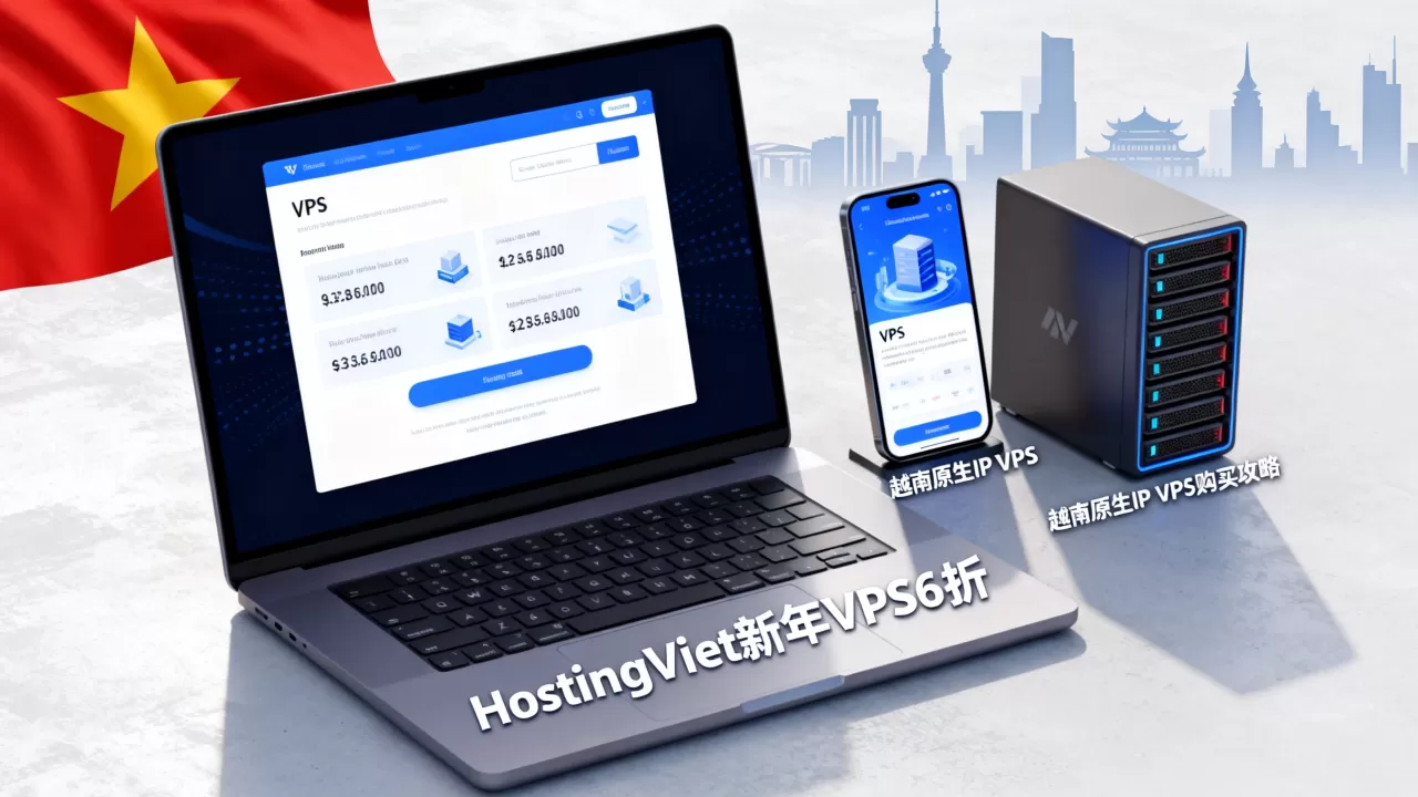 HostingViet新年VPS6折是真的吗？越南原生IP VPS购买攻略