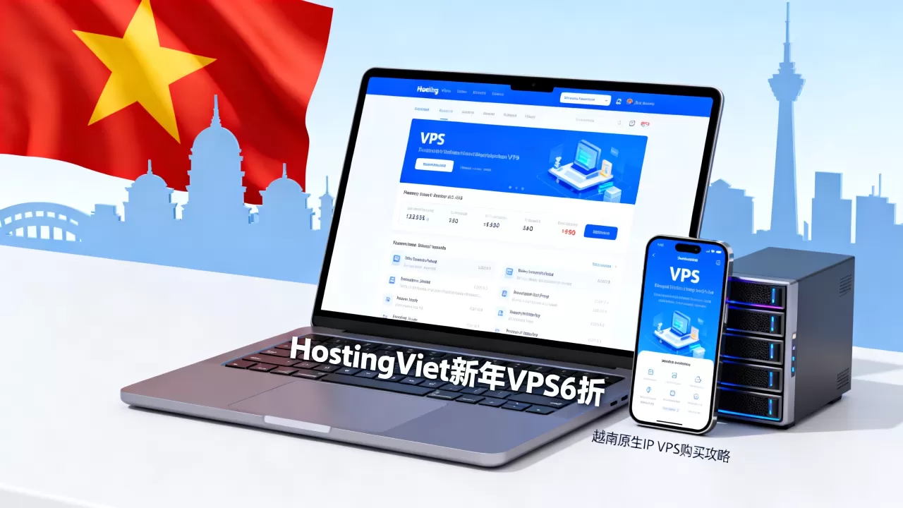 HostingViet新年VPS6折是真的吗？越南原生IP VPS购买攻略