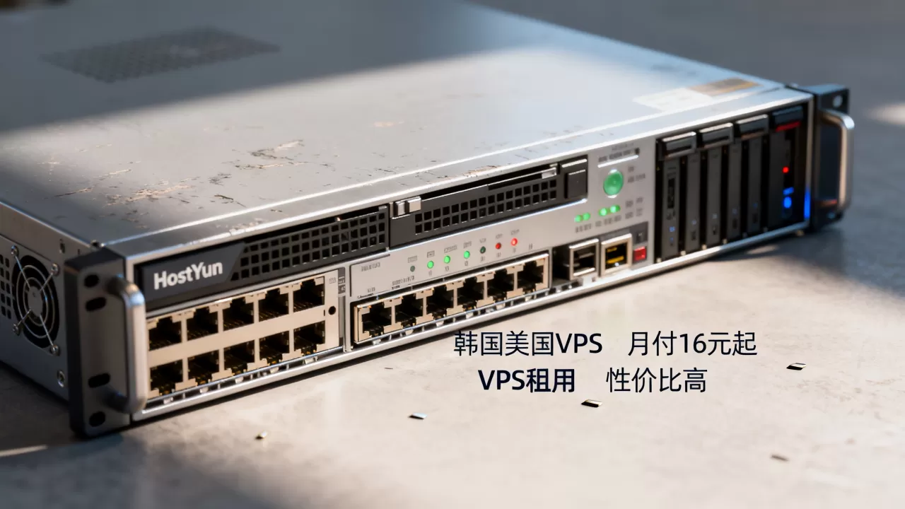 HostYun韩国美国VPS月付16元起靠谱吗？VPS租用哪家性价比高