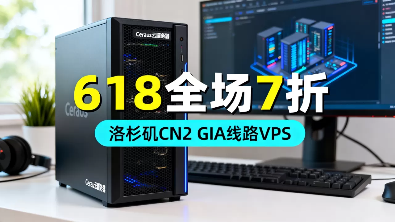 Ceraus云服务器618全场7折怎么买?洛杉矶CN2 GIA线路VPS推荐 Ceraus云服务器618全场7折怎么买?洛杉矶CN2 GIA线路VPS推荐
