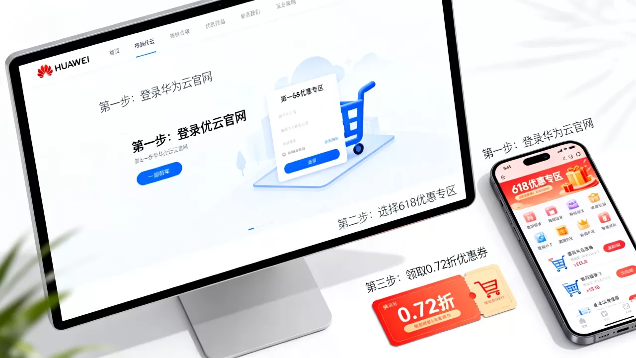 华为云618低至0.72折怎么买?华为云618优惠购买流程 华为云618低至0.72折怎么买?华为云618优惠购买流程