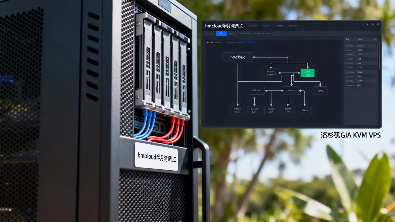 hmbcloud半月湾IPLC线路值得入手吗？洛杉矶GIA KVM VPS推荐