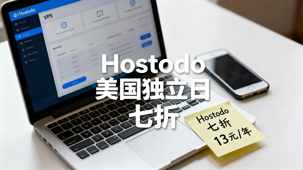 Hostodo美国独立日VPS七折低至13元/年？美国便宜VPS推荐
