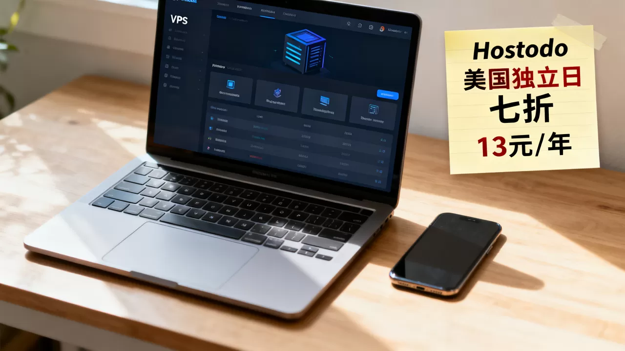 Hostodo美国独立日VPS七折低至13元/年？美国便宜VPS推荐