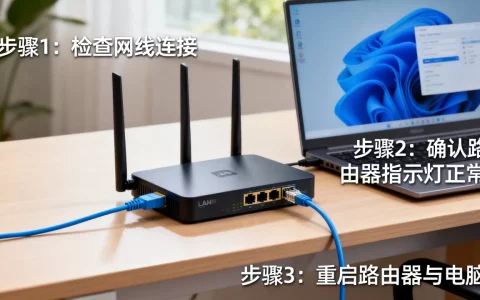 公司网线连路由器怎么设置？路由器连接电脑没网怎么办