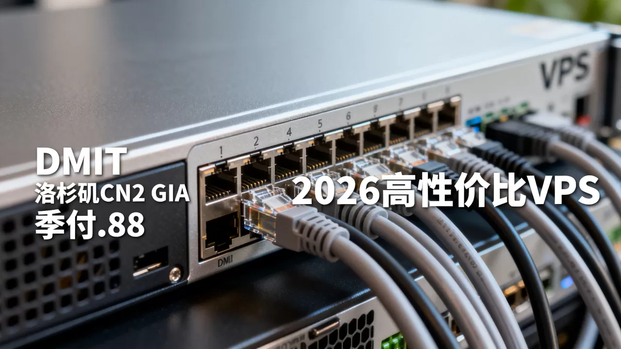 DMIT洛杉矶CN2 GIA VPS季付.88好用吗？2026年高性价比VPS推荐