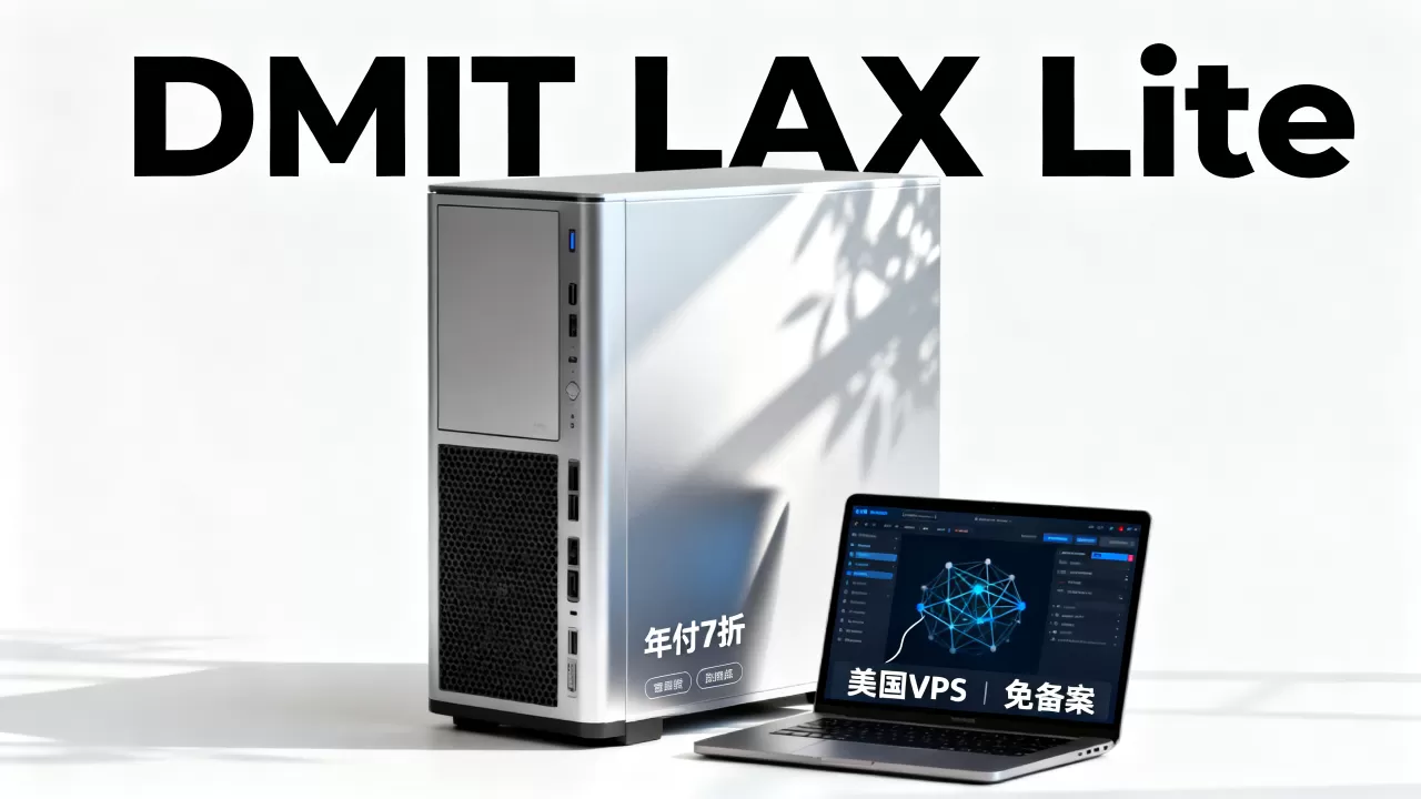 DMIT年付7折LAX Lite套餐真的划算吗？美国VPS推荐免备案