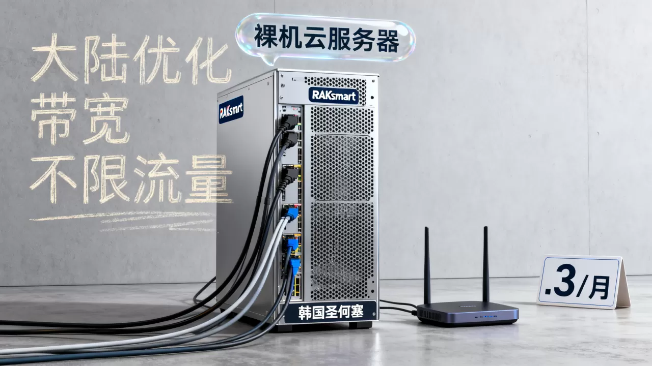 RAKsmart韩国圣何塞裸机云服务器低至.3/月,大陆优化带宽不限流量靠谱吗 RAKsmart韩国圣何塞裸机云服务器低至.3/月,大陆优化带宽不限流量靠谱吗