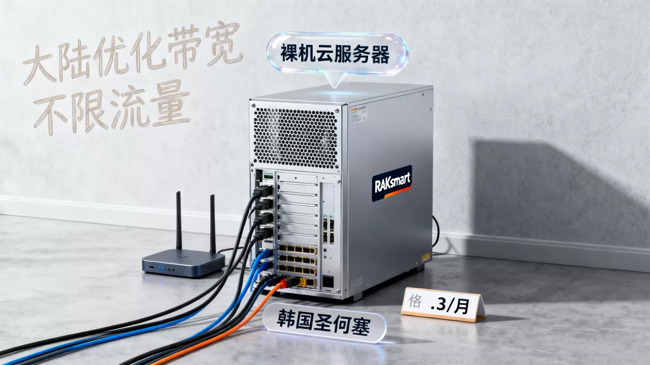 RAKsmart韩国圣何塞裸机云服务器低至.3/月,大陆优化带宽不限流量靠谱吗 RAKsmart韩国圣何塞裸机云服务器低至.3/月,大陆优化带宽不限流量靠谱吗