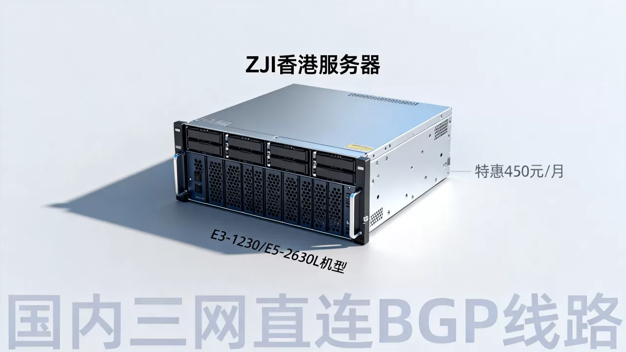 ZJI香港服务器E3-1230/E5-2630L机型特惠450元/月,国内三网直连BGP线路值得买吗? ZJI香港服务器E3-1230/E5-2630L机型特惠450元/月,国内三网直连BGP线路值得买吗?