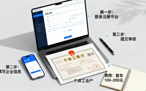 个体工商户域名怎么网上注册？个体户域名注册流程及费用
