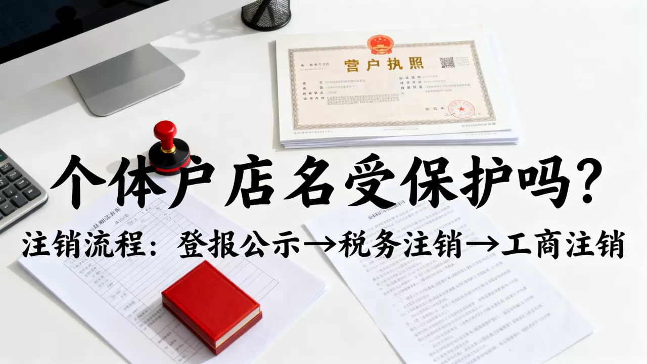 个体户注册的店名受保护吗,个体户营业执照注销流程 个体户注册的店名受保护吗,个体户营业执照注销流程