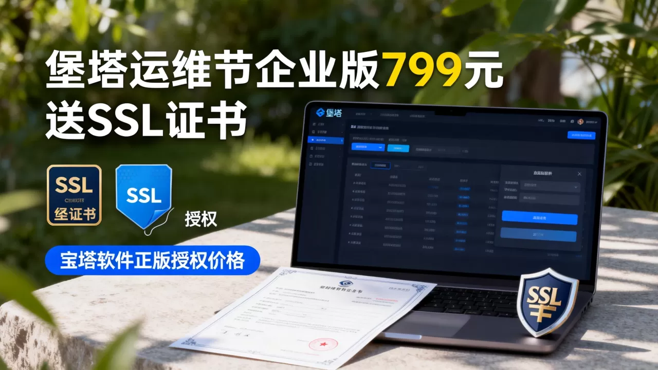 堡塔运维节企业版799元送SSL证书,宝塔软件正版授权价格多少 堡塔运维节企业版799元送SSL证书,宝塔软件正版授权价格多少