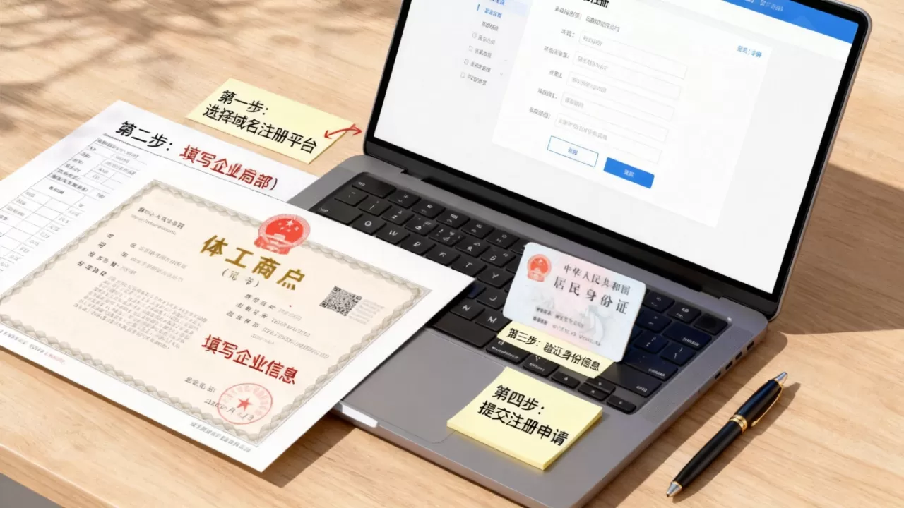 个体工商户域名注册怎么操作？个体工商户注册域名流程