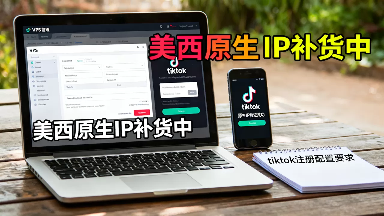 六六云VPS美西原生IP补货了吗？tiktok账号注册需要什么配置
