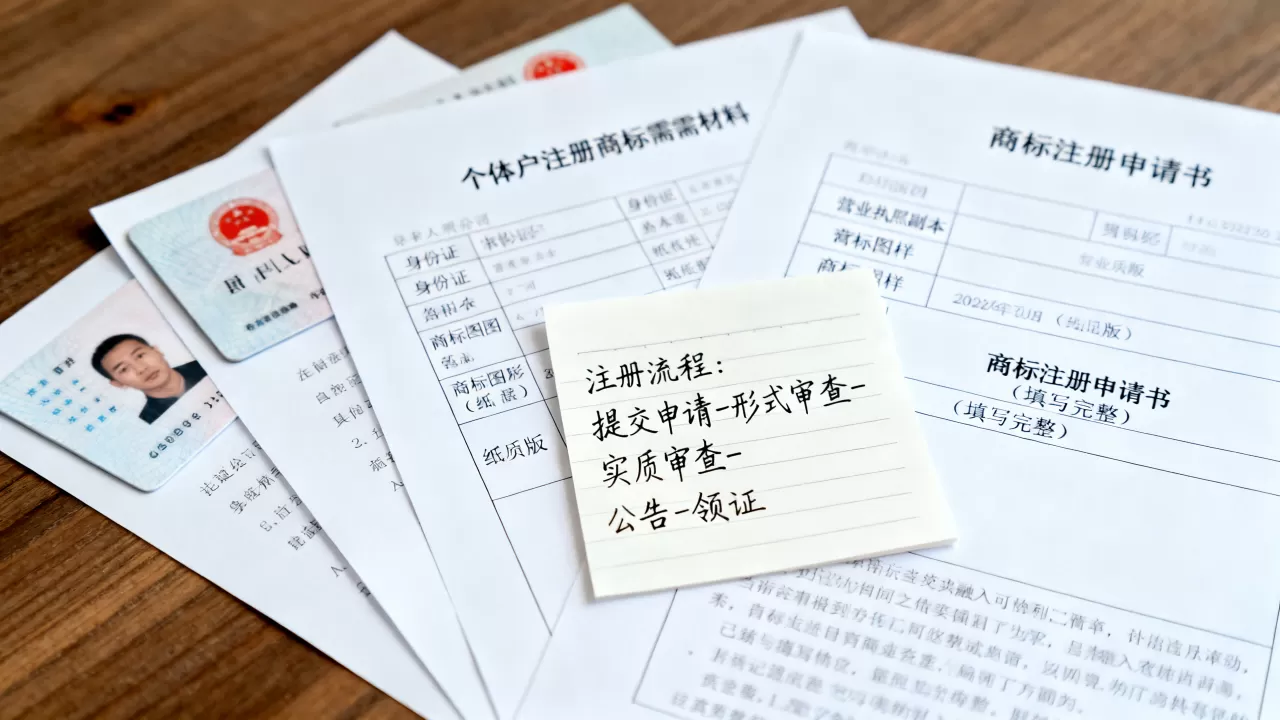 个体户如何注册商标?注册流程及所需材料详解 个体户如何注册商标?注册流程及所需材料详解