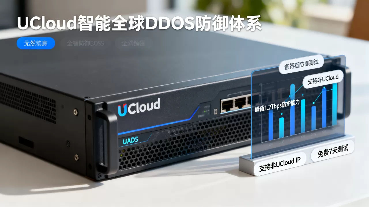 UCloud智能全球DDoS防御体系,内地高防UADS-峰值1.2Tbps防护能力,支持非UCloud IP,免费7天测试真的靠谱吗? UCloud智能全球DDoS防御体系,内地高防UADS-峰值1.2Tbps防护能力,支持非UCloud IP,免费7天测试真的靠谱吗?