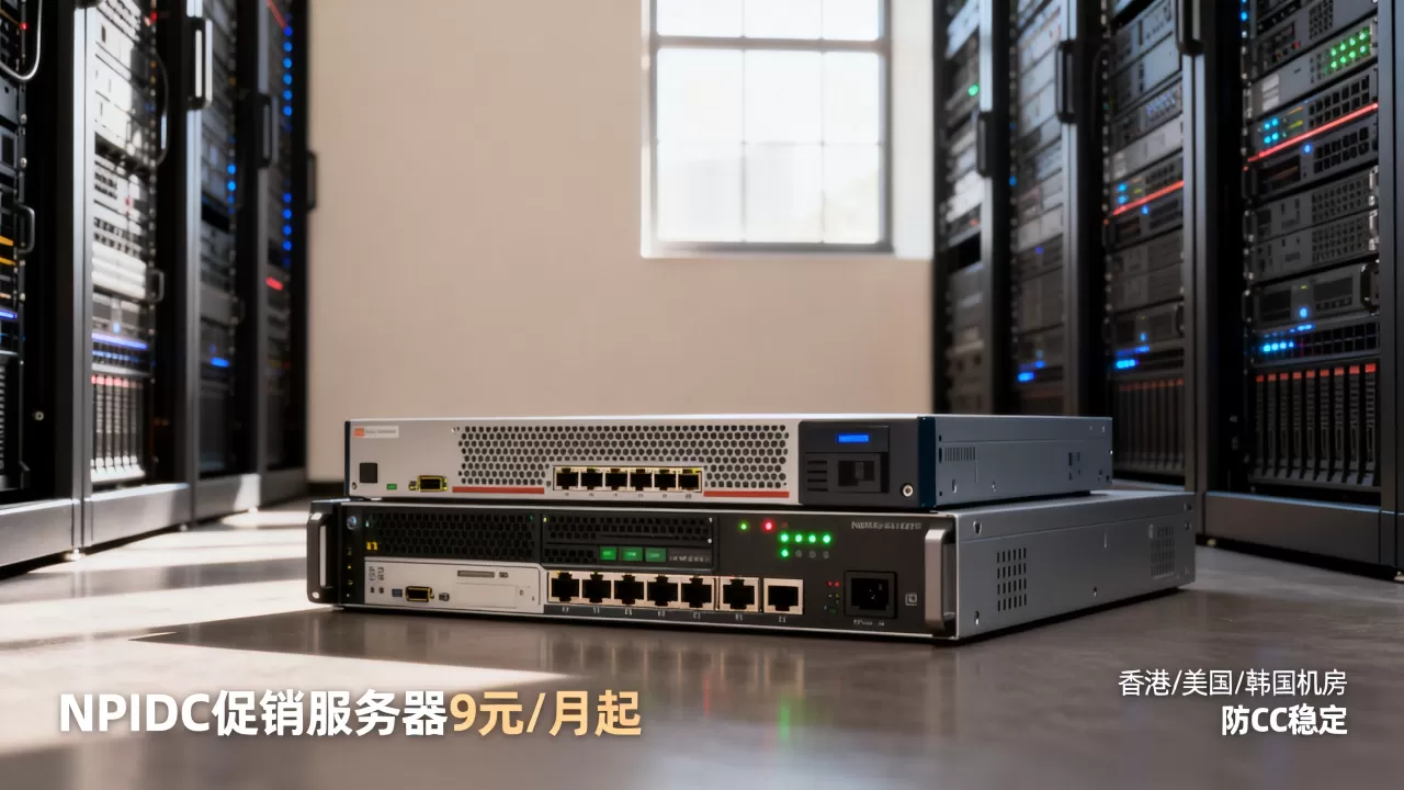 NPIDC促销服务器9元/月起，香港美国韩国机房防CC哪个最稳定