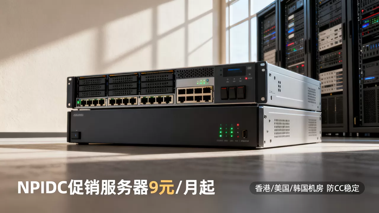 NPIDC促销服务器9元/月起，香港美国韩国机房防CC哪个最稳定