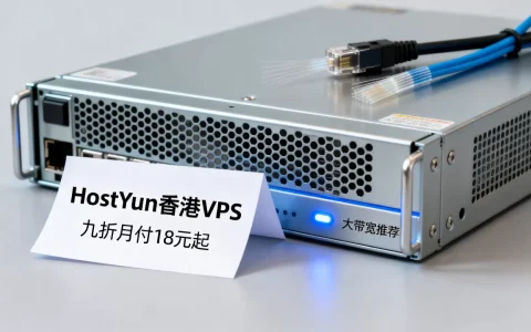 HostYun香港VPS九折月付18元起值得买吗，香港大带宽VPS推荐