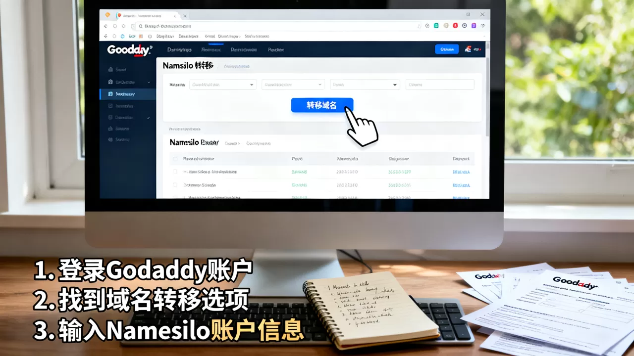 Godaddy域名续费太贵？域名转移迁出到Namesilo详细图文教程