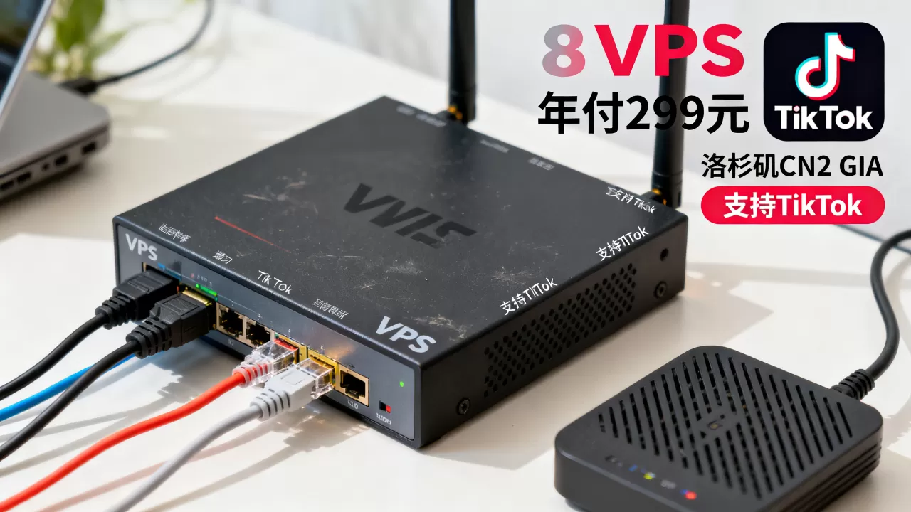 六六云VPS年付299元值得买吗，洛杉矶CN2 GIA支持TikTok