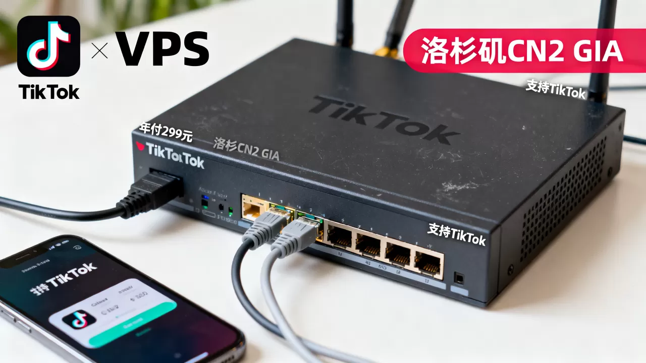 六六云VPS年付299元值得买吗，洛杉矶CN2 GIA支持TikTok