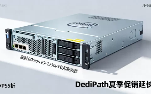 DediPath夏季促销延长VPS5折是真的吗？英特尔Xeon E3-1230v3专用服务器月付多少钱