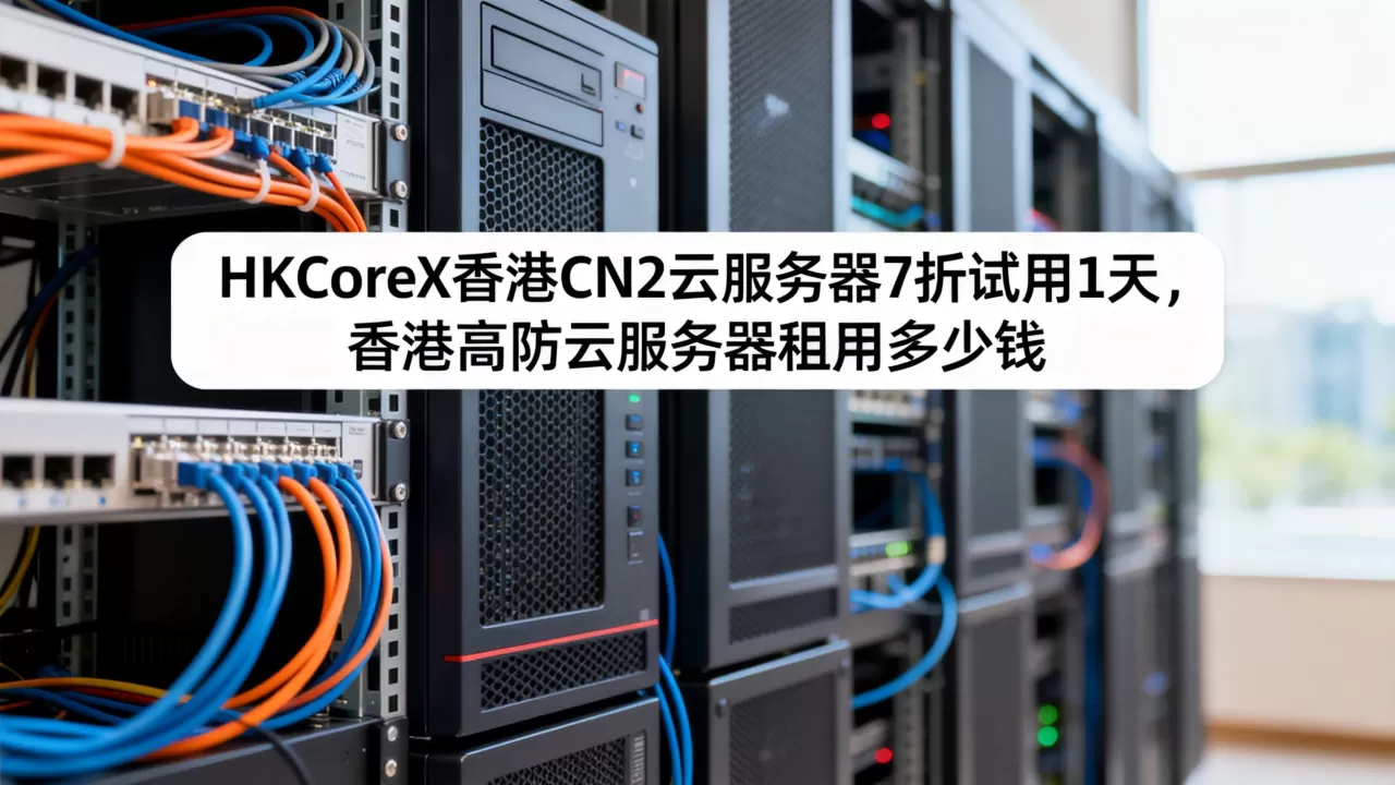 HKCoreX香港CN2云服务器7折试用1天,香港高防云服务器租用多少钱 HKCoreX香港CN2云服务器7折试用1天,香港高防云服务器租用多少钱
