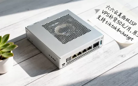 六六云美西双ISP VPS补货50元/月，原生IP支持tiktok和chatgpt
