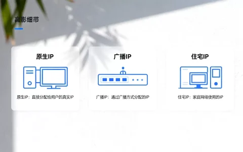 什么是原生IP、广播IP与住宅IP？如何区分及各自特点