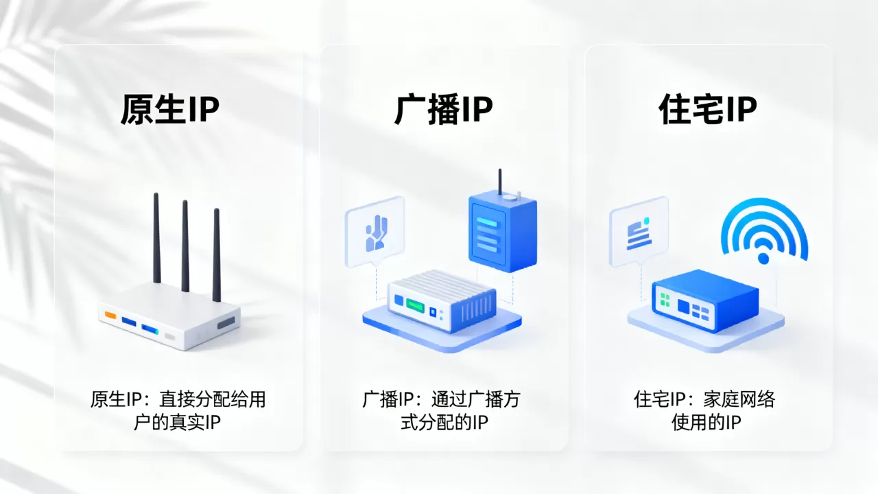 什么是原生IP、广播IP与住宅IP?如何区分及各自特点 什么是原生IP、广播IP与住宅IP?如何区分及各自特点
