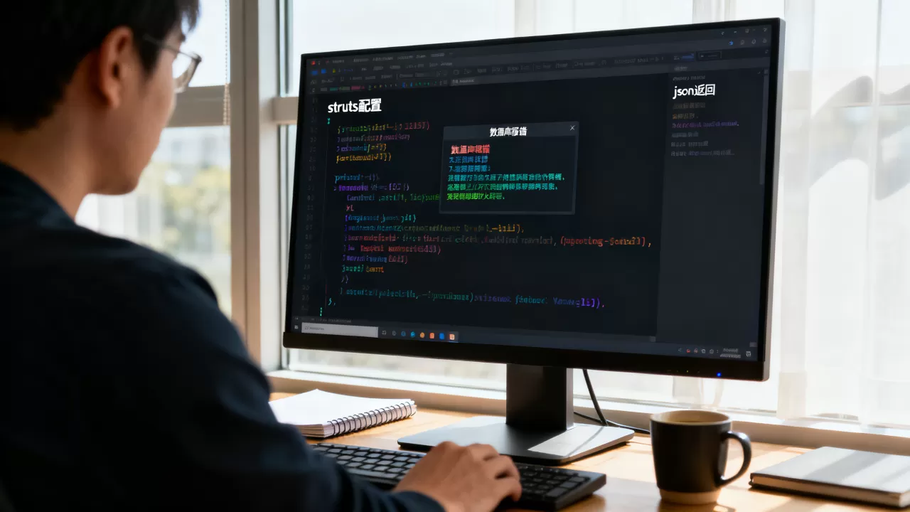 action方法返回json数据库报错？如何配置struts返回json