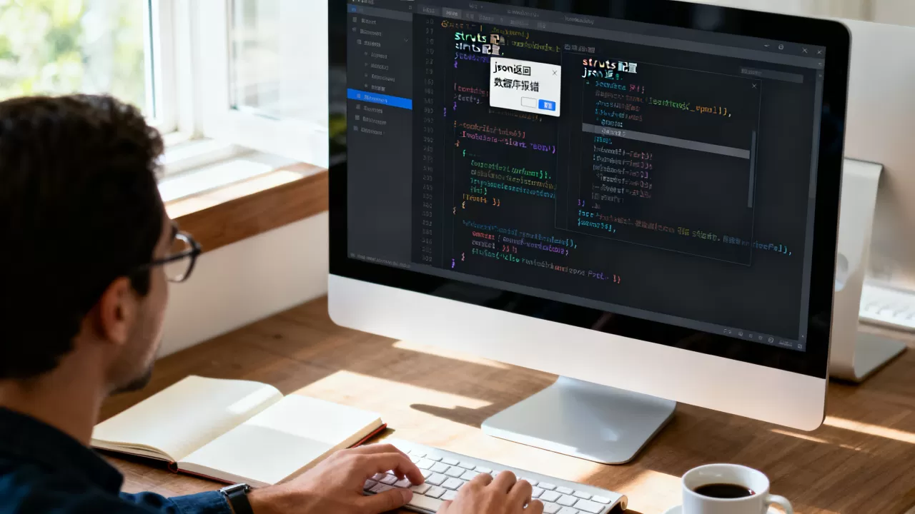 action方法返回json数据库报错？如何配置struts返回json