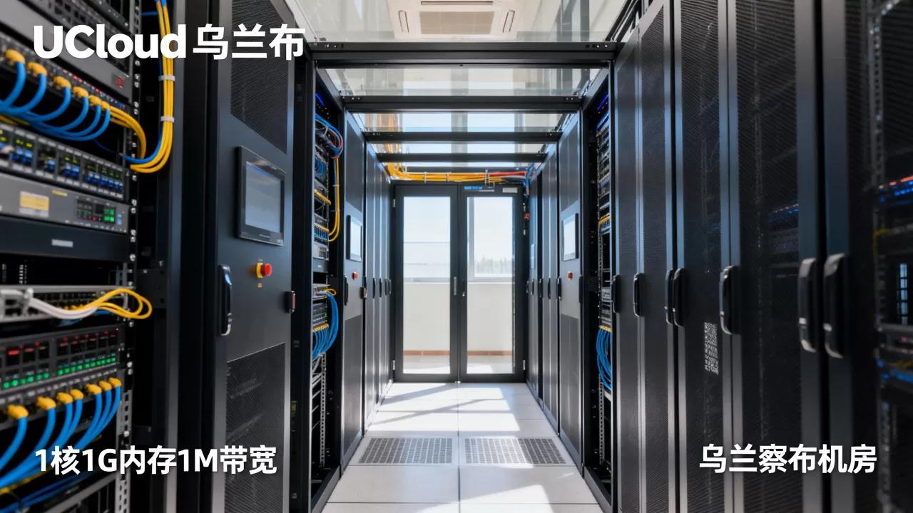 UCloud乌兰察布机房性能如何？1核1G内存1M带宽测评