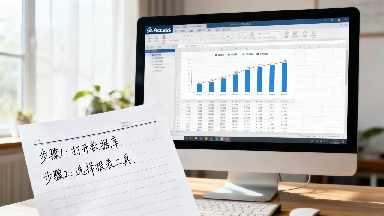 如何用Access生成可视化报表？access做图表教程