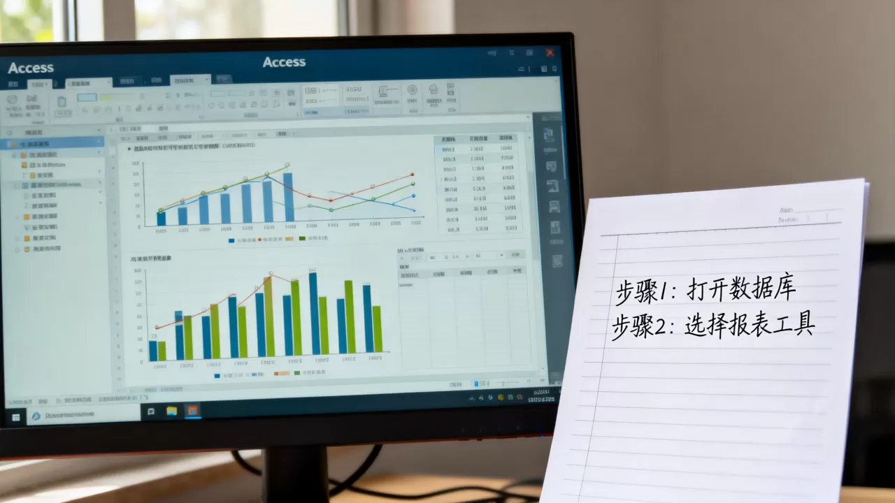 如何用Access生成可视化报表？access做图表教程