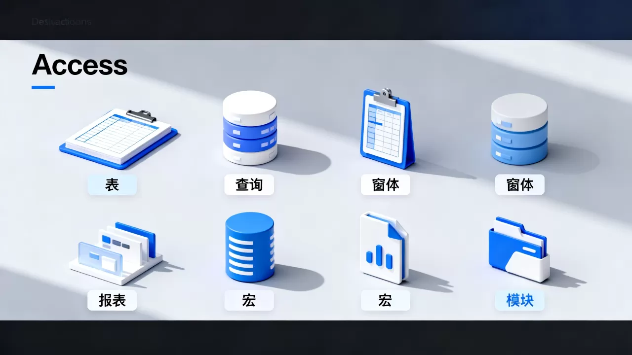 Access由6种数据库对象组成？Access数据库对象有哪些