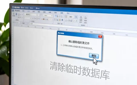 Access清除临时数据库怎么操作？access删除临时表文件