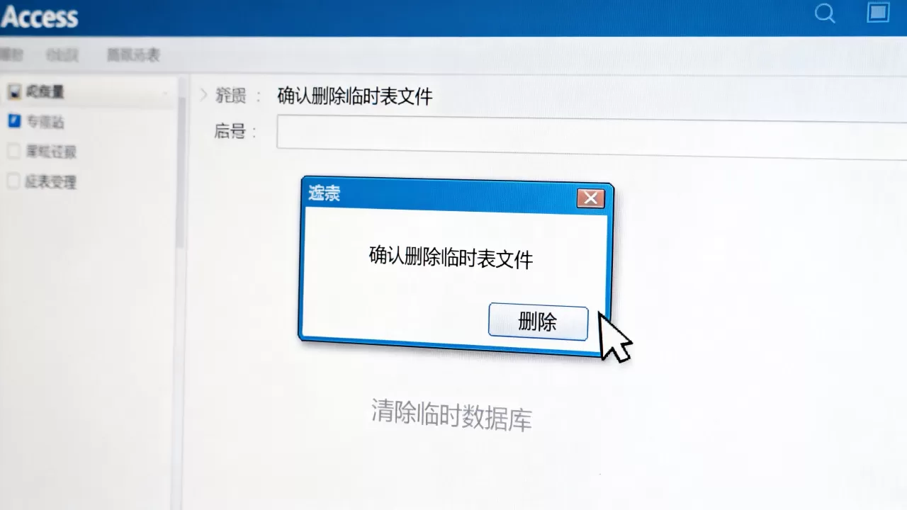Access清除临时数据库怎么操作?access删除临时表文件 Access清除临时数据库怎么操作?access删除临时表文件