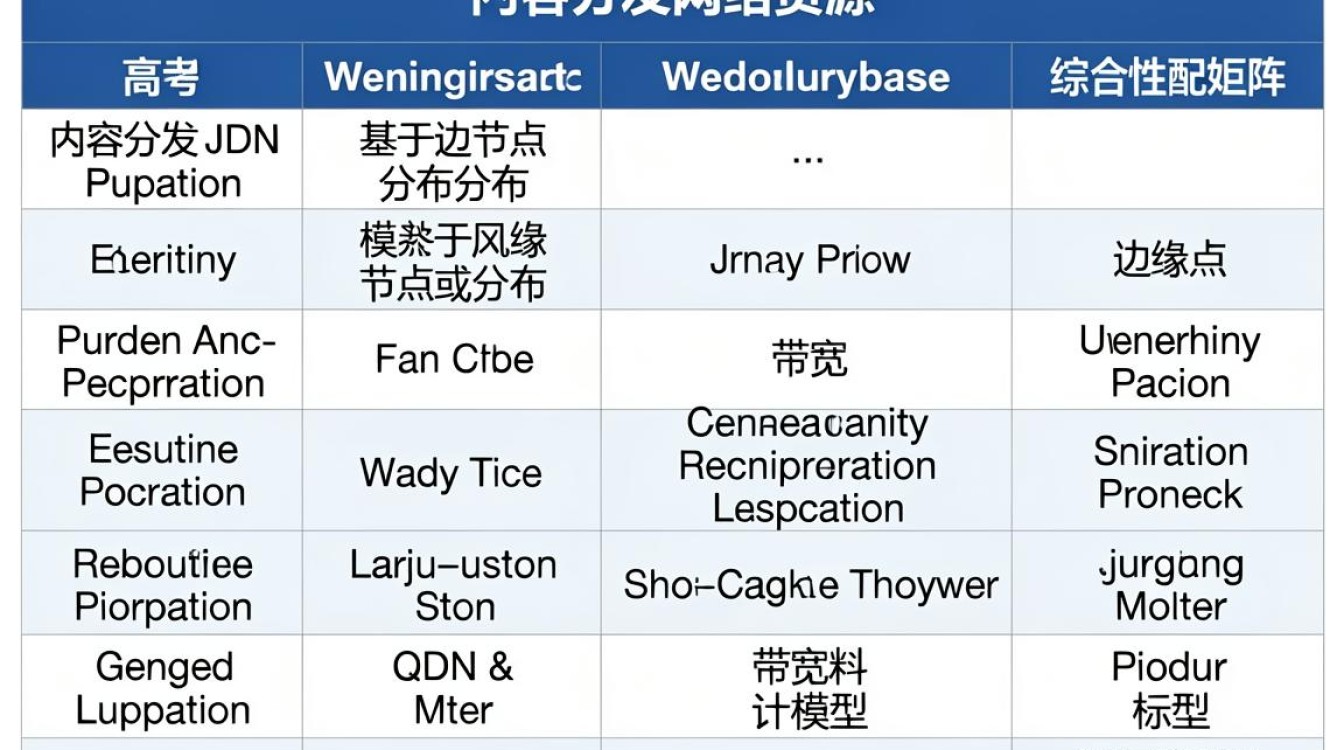 cdn表 cdn表