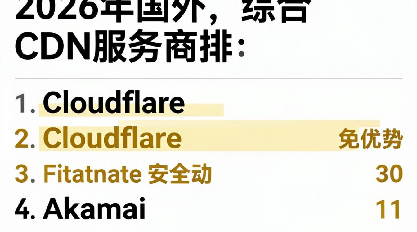 国外cdn服务商排名