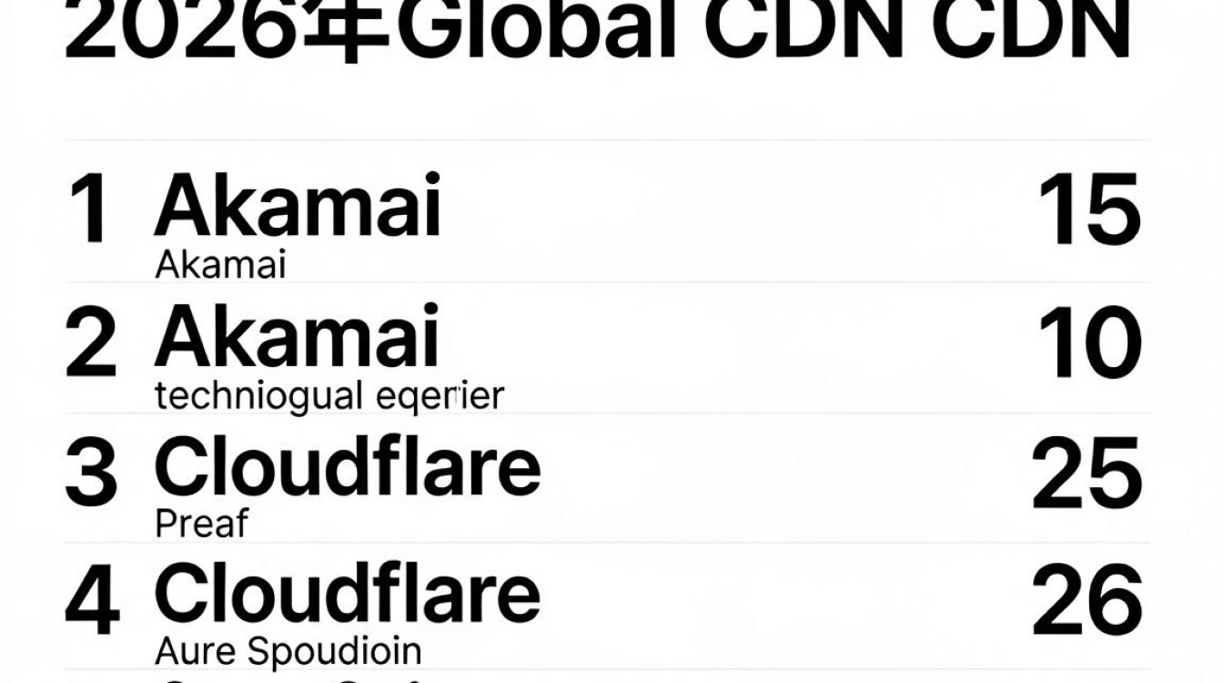 全球cdn厂商排名
