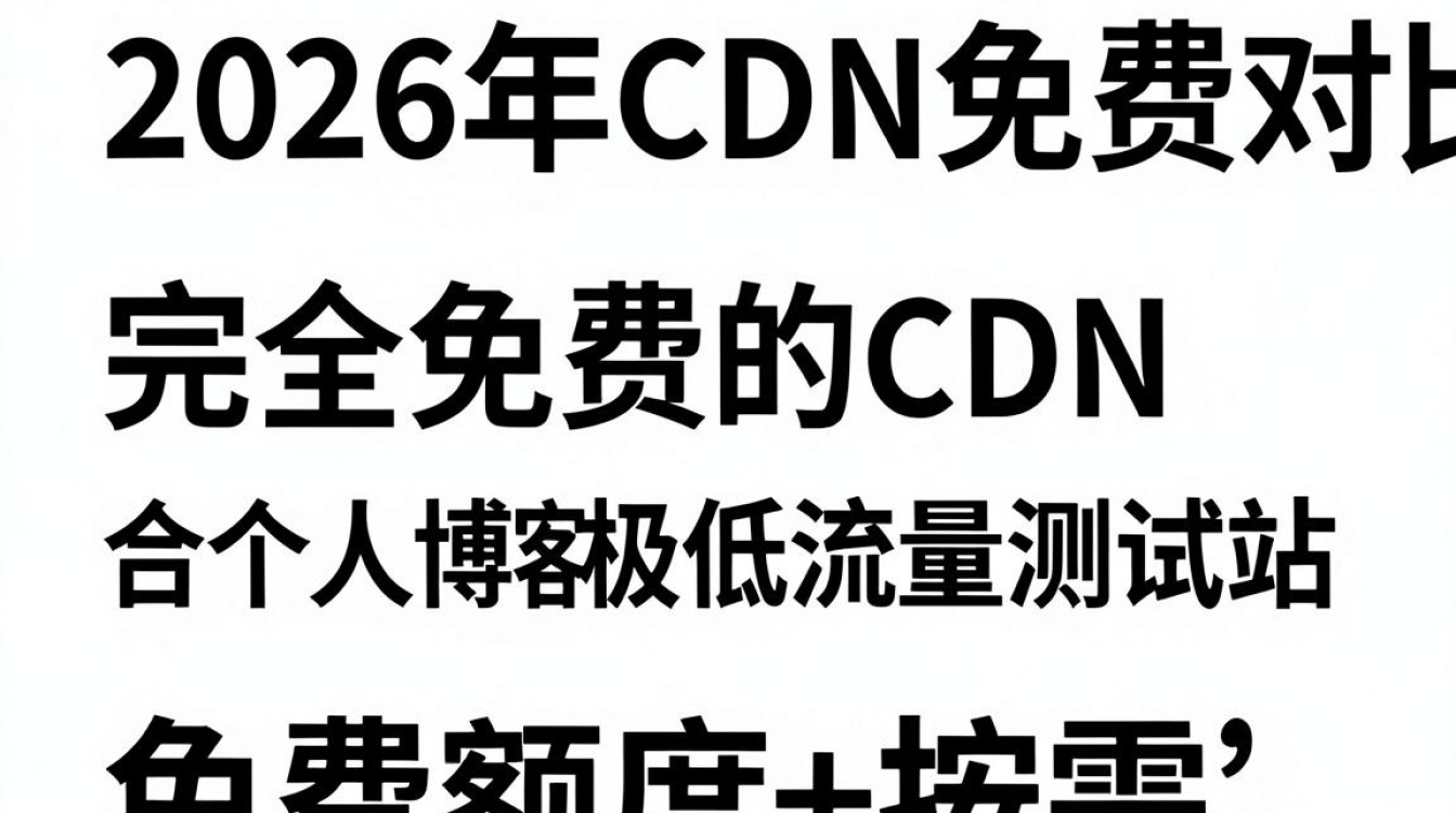 cdn 免费 对比
