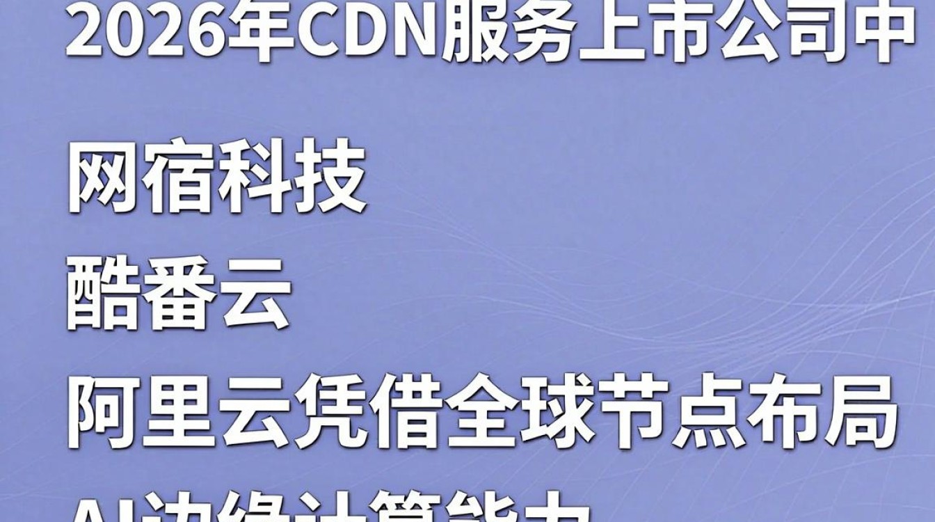cdn服务 上市公司 cdn服务 上市公司