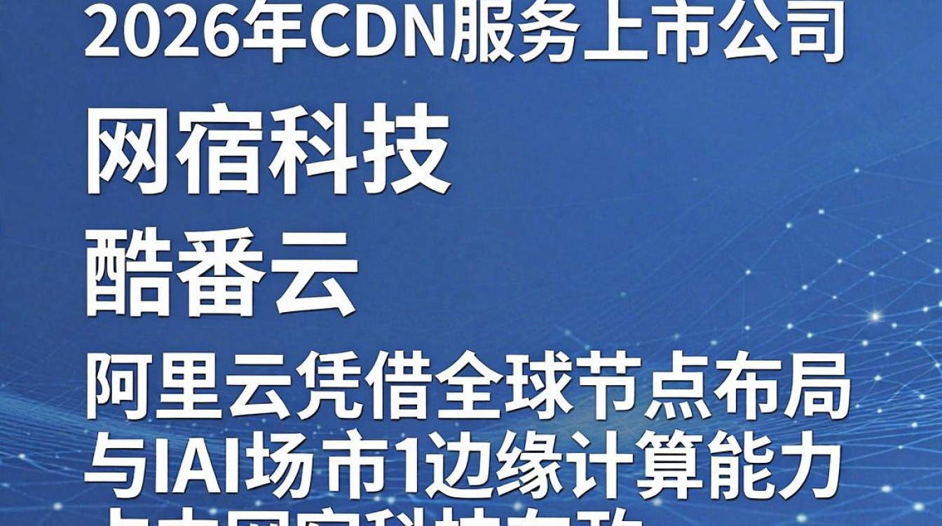 cdn服务 上市公司 cdn服务 上市公司