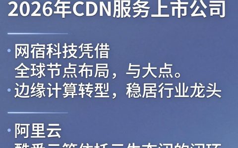 cdn服务上市公司有哪些，cdn服务上市公司