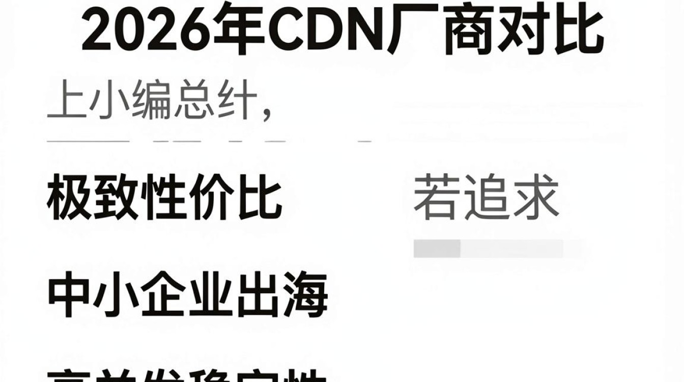 cdn厂商对比 cdn厂商对比