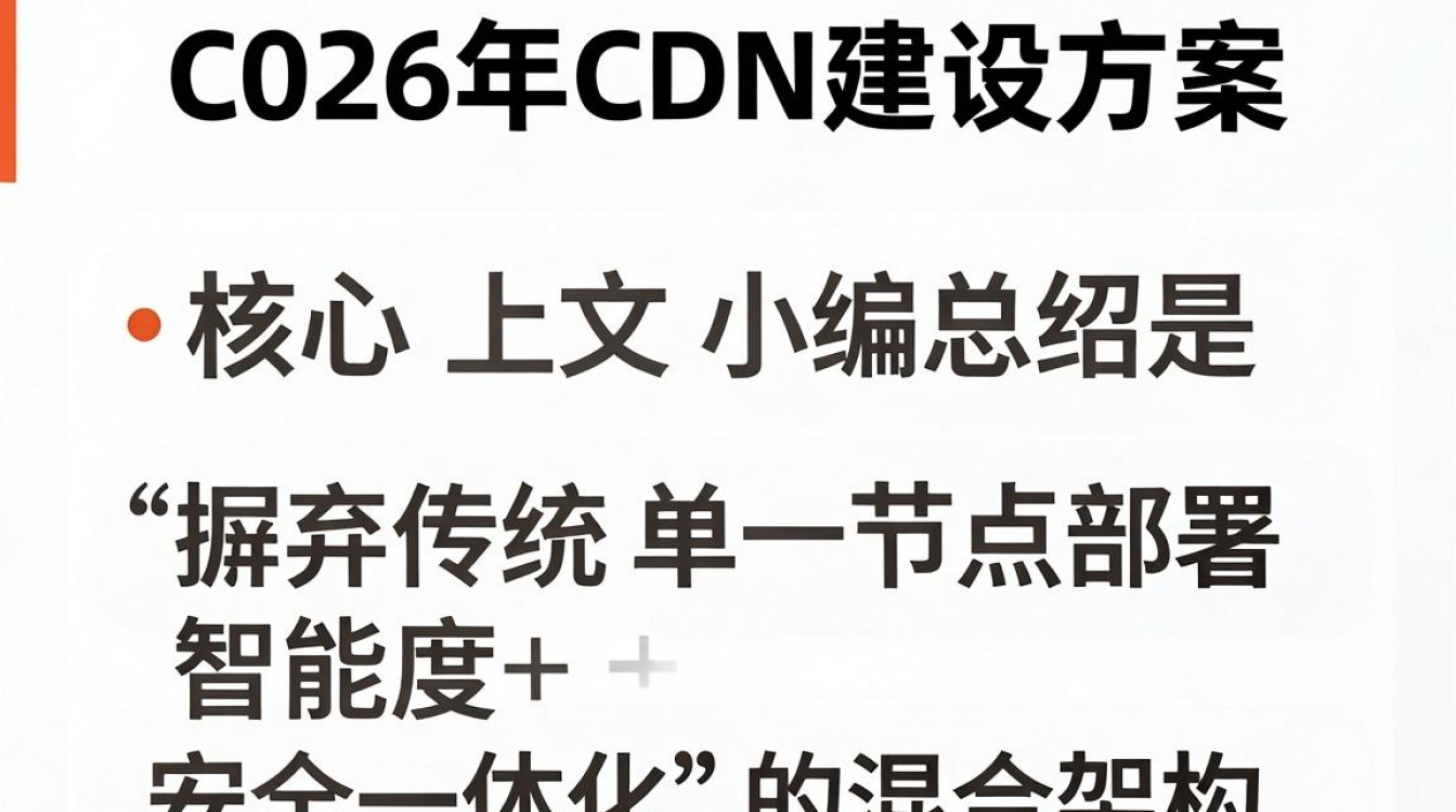 cdn建设方案 cdn建设方案